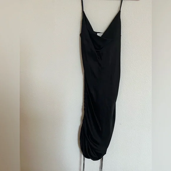 Dresses | Aritzia Black Silk Dress | Poshmark